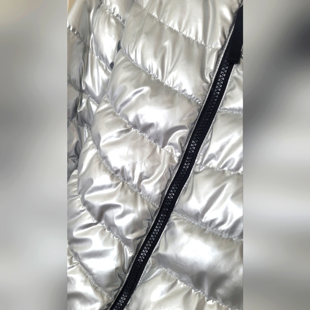 Gap - Silver Lightweight Puffer Jacket Coldcontro… - image 4